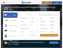 Tablet Screenshot of forklift-international.com